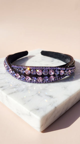 Women’s Wavey Crystal Statement Headband & Hair Band