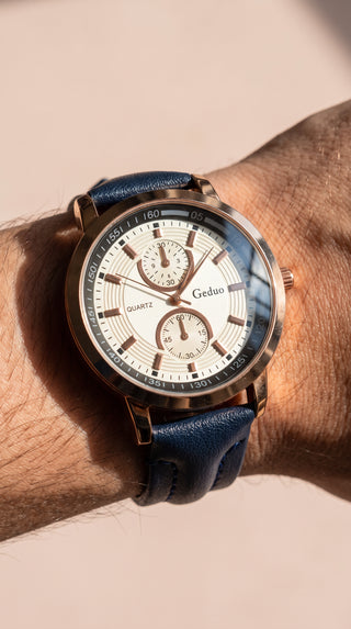 Navy Blue Classic Men's Quartz Watch