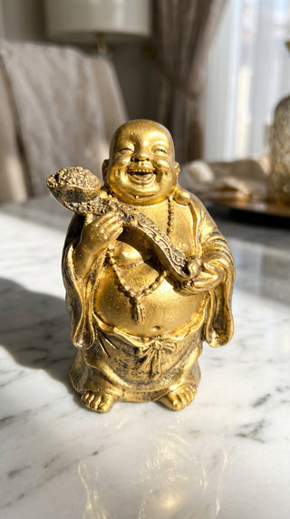 Gold Standing Buddha Figurine