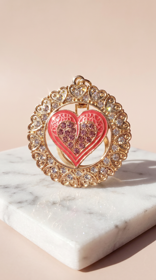 Heart Crystal Keyring & Bag Charm