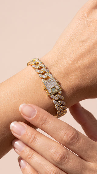 Interwoven Crystal Chain Bracelet
