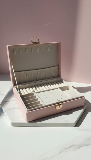 Luxury Jewellery Storage Box with Lock Jewellery Organiser
