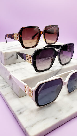Oversized Square Frame BB Sunglasses Box of 20