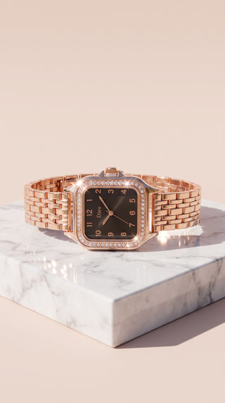 Crystal Square Watch