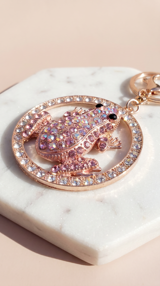 Crystal Frog Keyring & Bag Charm