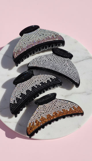 Crystal Gradient Hair Clamps Pack of 12