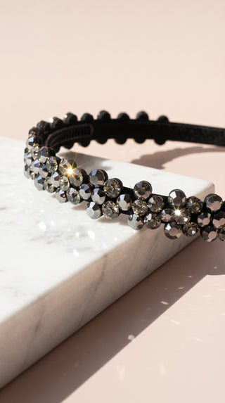Women’s Crystal Cluster Statement Headband & Hair Band