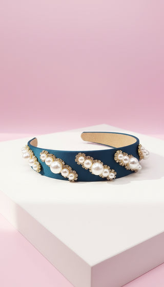 Pearl & Crystal Layered Hair band