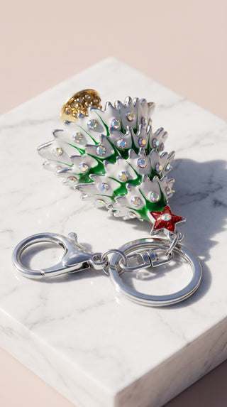 Christmas Tree Festive Key Ring & Bag Charm