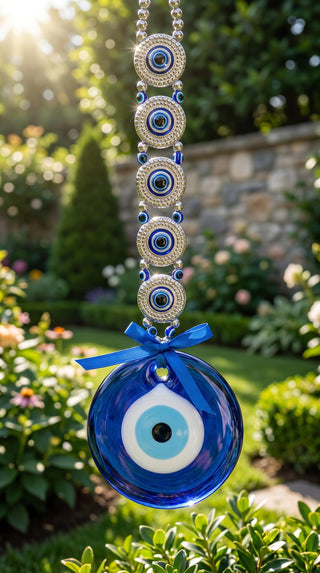 Evil Eye Polished Crystal Wind Chime