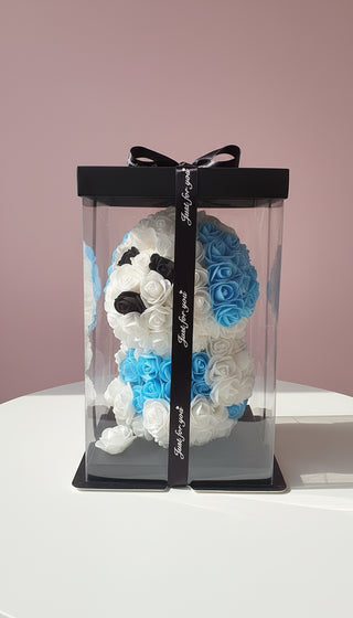 Silk Artificial Flower Puppy Dog Roses With Luxury Gift Box