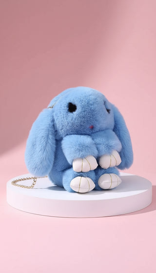 Faux Fur Bunny Rabbit Backpack – Soft Plush Handbag