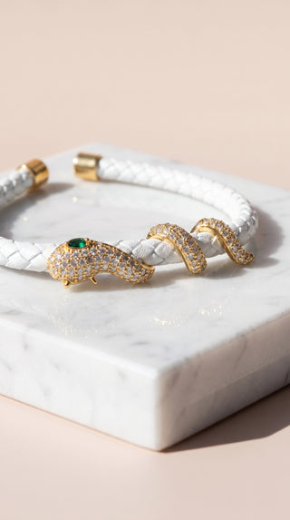 Free Size Braided Snake Cuff Bracelet