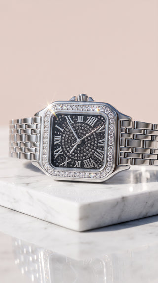 Crystal Dial Bracelet Quartz Watch