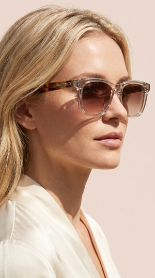 Unisex Rectangular Acrylic Frame Sunglasses