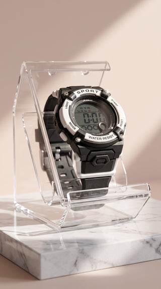 Digital Display Unisex Sports Watch With Box