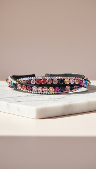Women’s Wavey Crystal Statement Headband & Hair Band