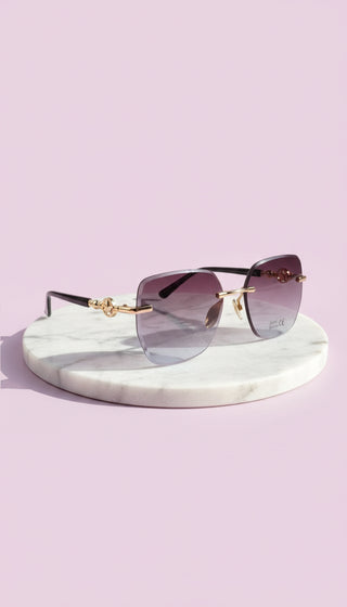 Rimless Retro Frame Sunglasses Box of 12