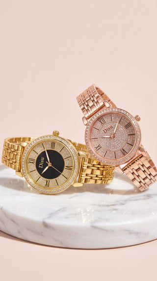 Crystal Roman Numeral Bracelet Watch