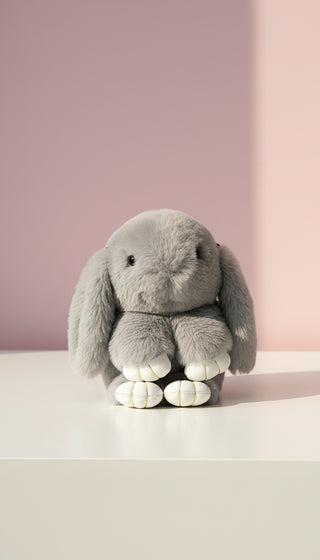 Faux Fur Bunny Rabbit Backpack – Soft Plush Handbag