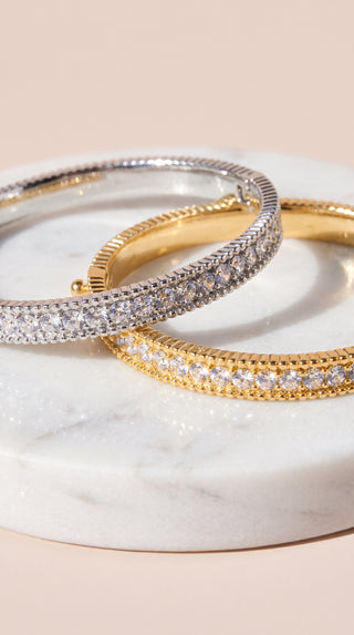 Crystal Tennis Style Bangle