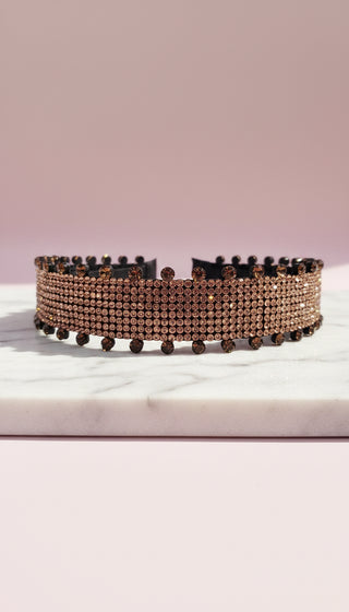 Women’s Crystal Cluster Statement Headband & Hair Band