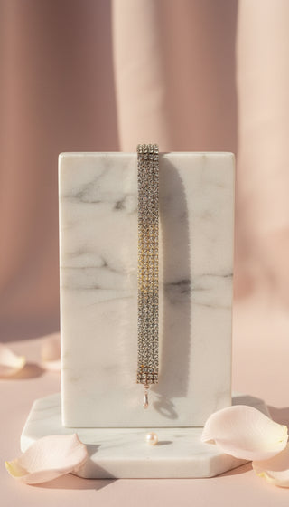 Chunky Adjustable Crystal Tennis Bracelet