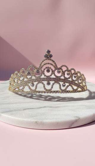 Curved Crystal Wedding Bridal Tiara Crown