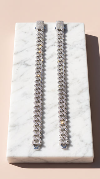 Diamond-Cut Crystal Link Bracelet