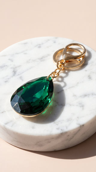 Faceted Crystal Keyring & Bag Charm