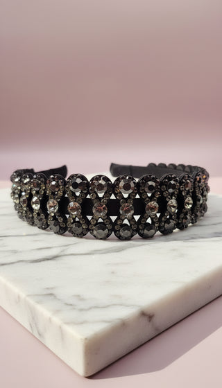 Women’s Crystal Bow Statement Headband & Hair Band