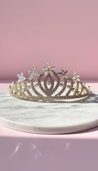 Flower Crystal Wedding Bridal Tiara Crown