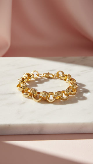 Stainless Steel Belcher Chain Link Bracelet