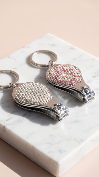 Crystal Keyring Nail Clipper & Bottle Opener