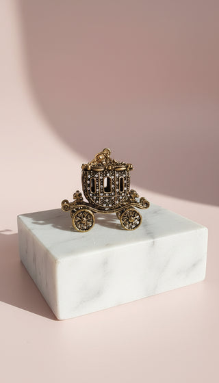 Princess Carriage Crystal Key Ring & Bag Charm