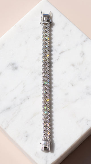 Interwoven Crystal Chain Bracelet