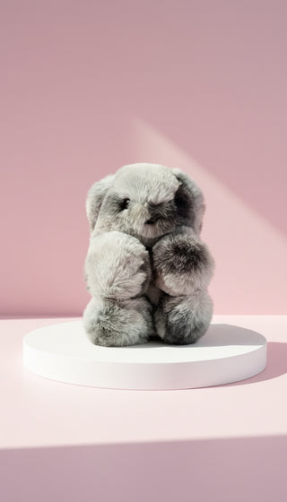 Plush Faux Fur Teddy Bear Backpack Bag