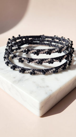 Women’s Beaded Crystal Statement Headband & Hair Band