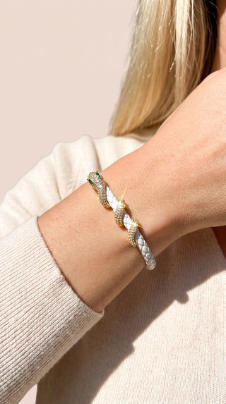 Free Size Braided Snake Cuff Bracelet