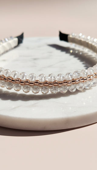 Women’s Crystal Beaded Statement Headband & Hair Band