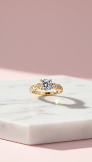 Crystal Ring Gold Box set of 12