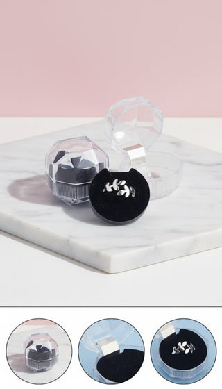 Pack Of 20 Acrylic Ring Jewellery Gift Box Packaging