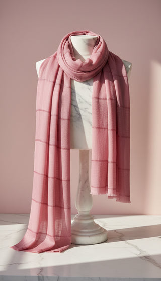 Lightweight Eco-Friendly Striped Glitter Scarf, Soft Breathable Shawl Sustainable Plant Pulp Scarf Pack of 12