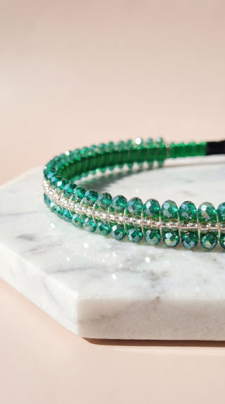 Women’s Crystal Beaded Statement Headband & Hair Band
