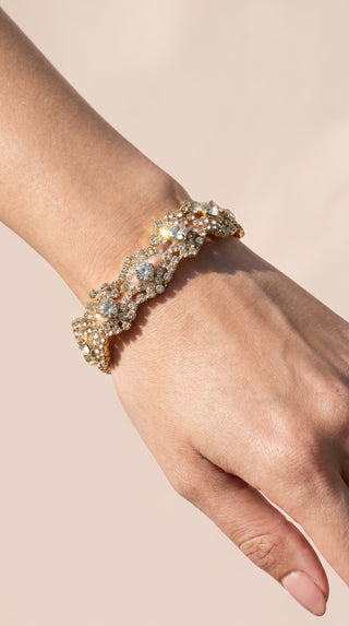 Wavey Crystal Tennis Bracelet