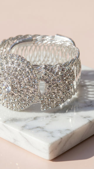 Freesize Crystal Wrap Around Bracelet Cuff
