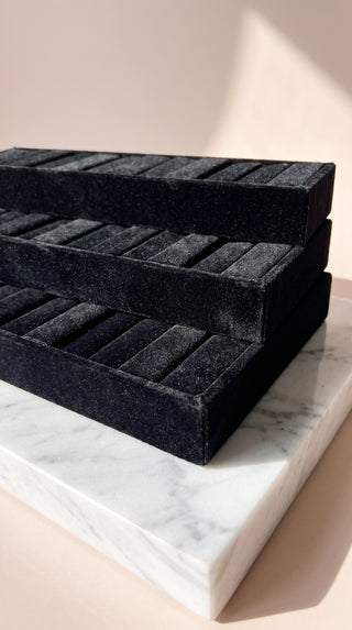 Black Velvet Jewellery Display Tray