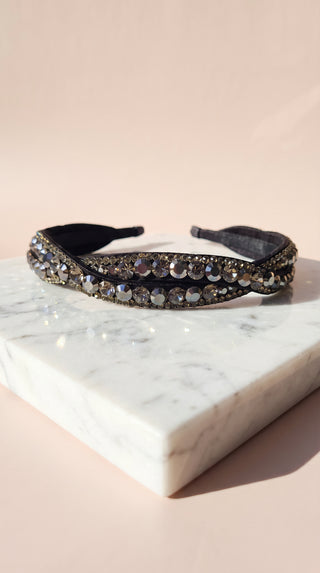 Women’s Wavey Crystal Statement Headband & Hair Band