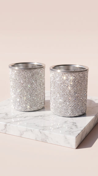 Crystal Car Home Ashtray Pot With Lid