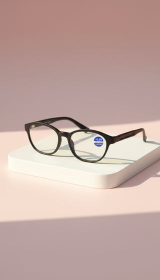 Oval Frame Acrylic Reading Glasses